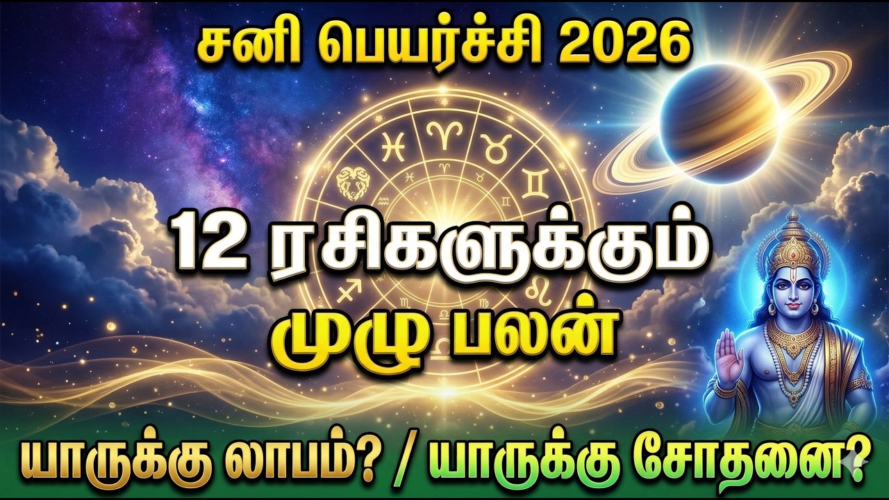 Sani Peyarchi 2026 Full Predictions | 12 Rasi Palan Tamil | Biggest Astrology Change!