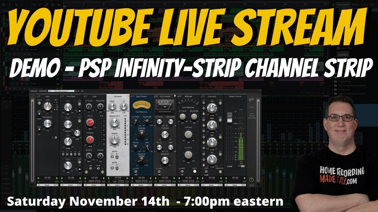 PSP InfiniStrip Channel Strip Demo | LIVE Stream Event
