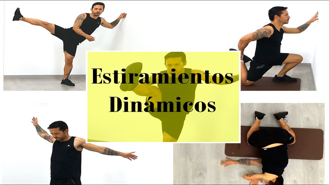 Rutina de estiramientos dinámicos de cuerpo completo para ganar elasticidad y prevenir lesiones.