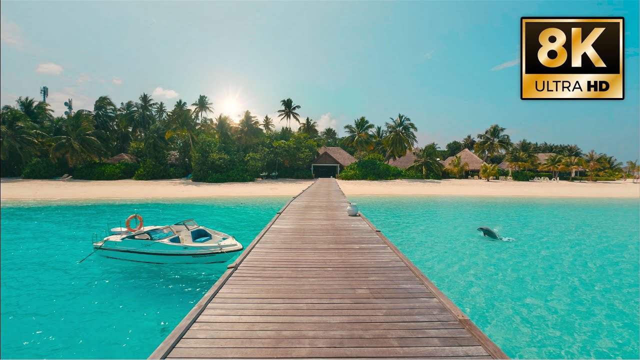 1 Hour of 8K Tropical Island Walk | Nova Maldives