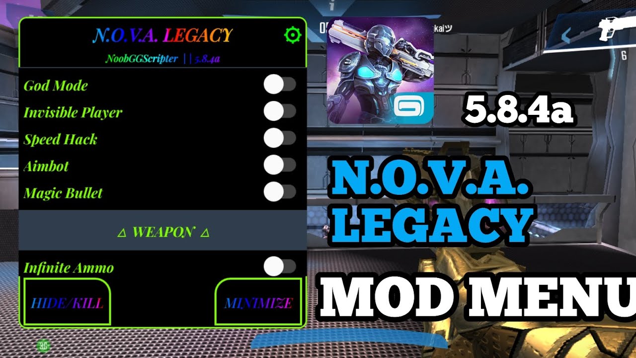 Nova Legacy Mod Menu || 5.8.4a || Showcase