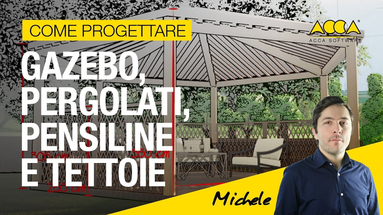 Come progettare gazebo, pergolati, pensiline e tettoie