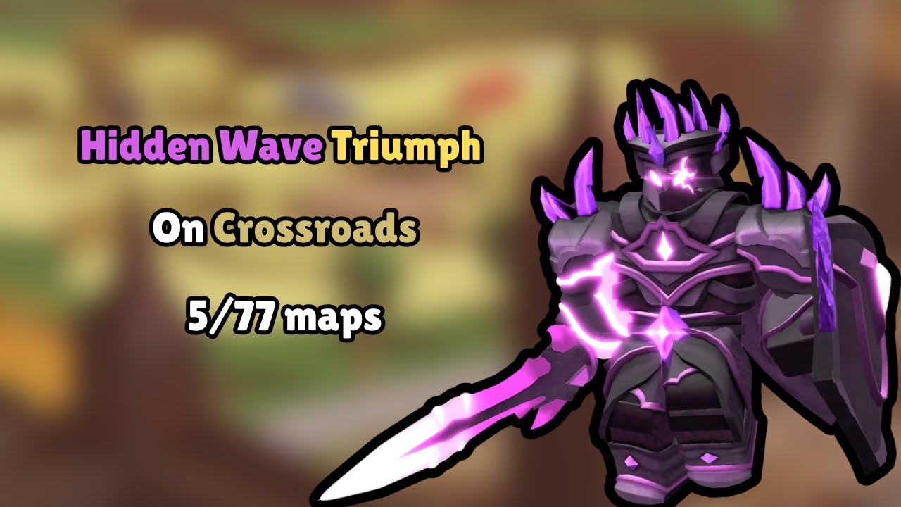 Hidden Wave Triumph on Crossroads (5/77maps) | Roblox TDS Tower Defense Simulator