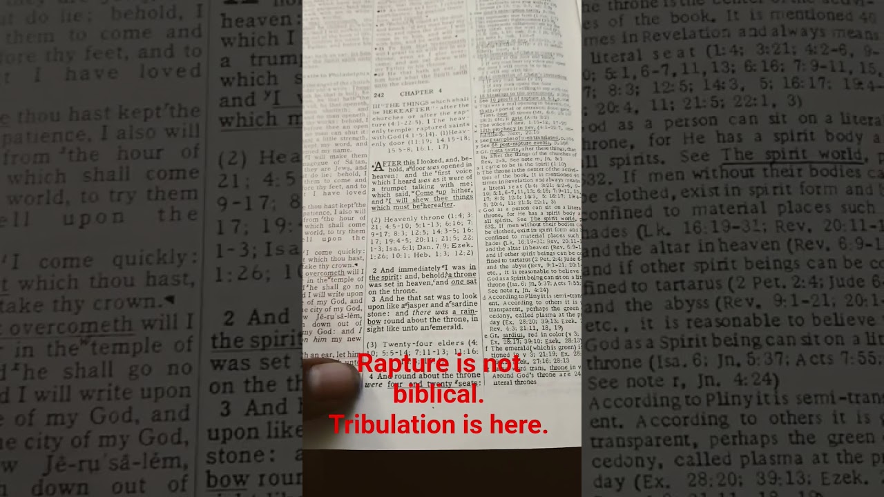 Dake bible with annotations. scripture doesn't contain rapture.