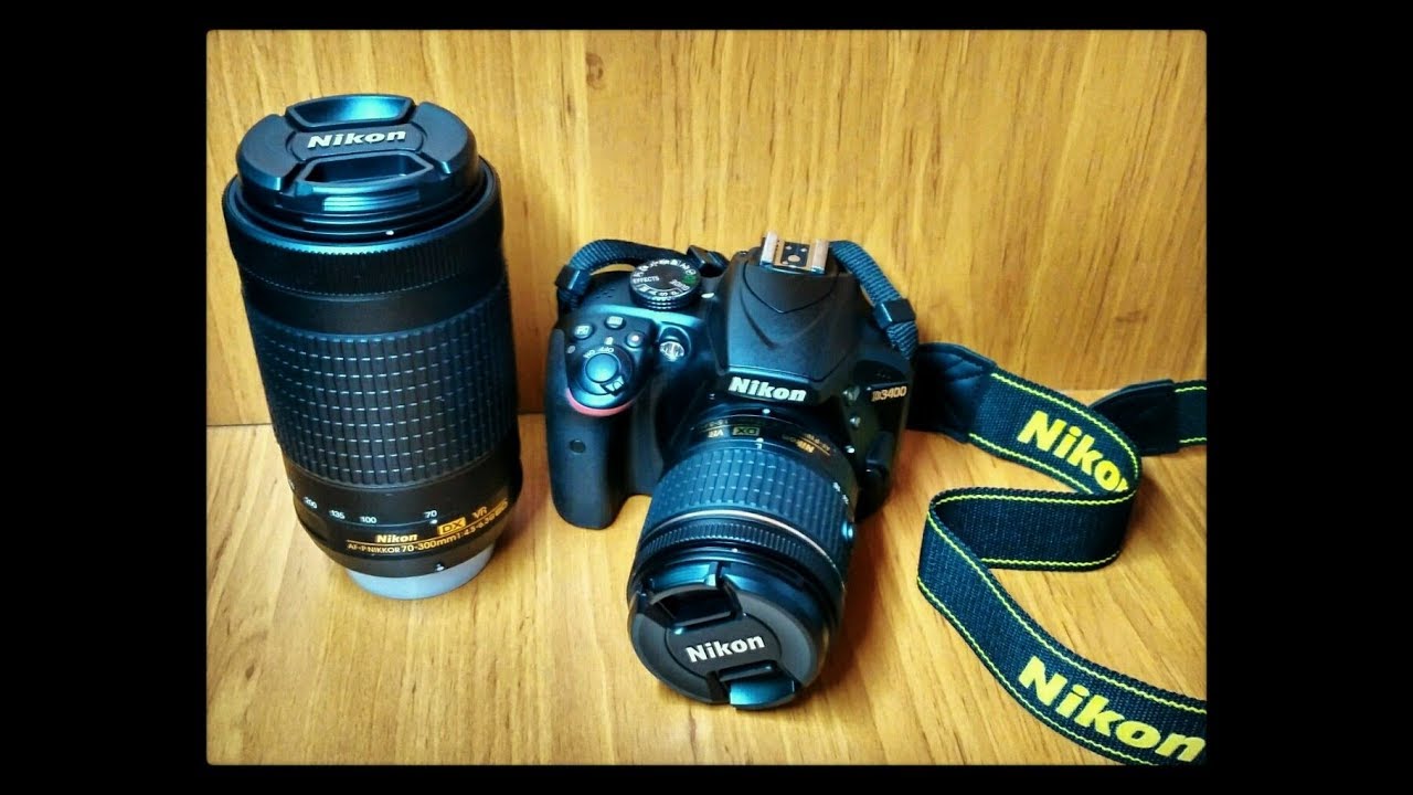 Unboxing Nikon D3400 camera +18-55 & 70-300 DX VR lens #WithMe #StayAtHome