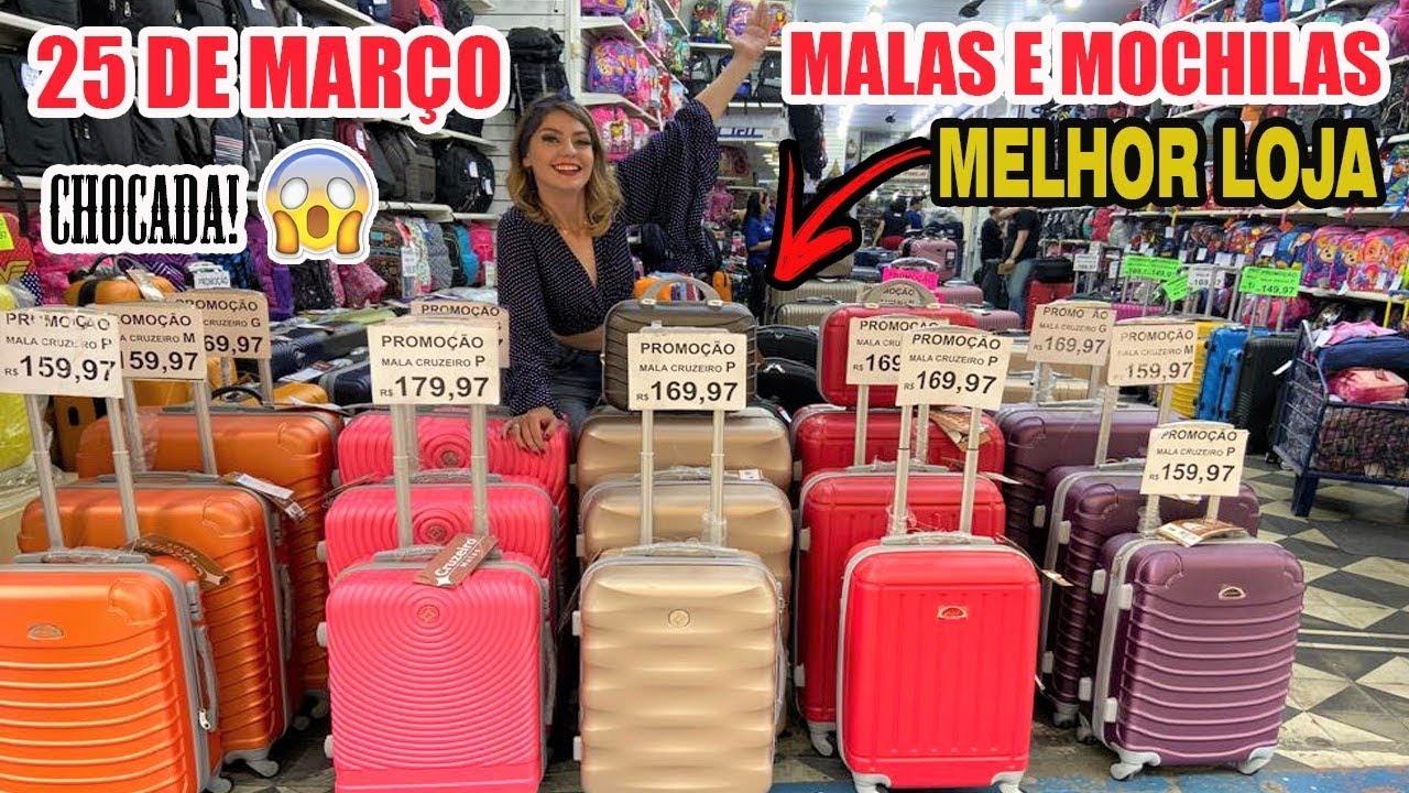 25 DE MARÇO - A MELHOR LOJA DE MALAS E MOCHILAS DA 25 DE MARÇO - TOUR + DESCONTO