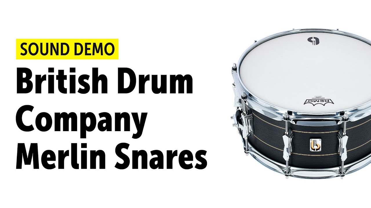 British Drum Company Merlin Snares - Sound Demo