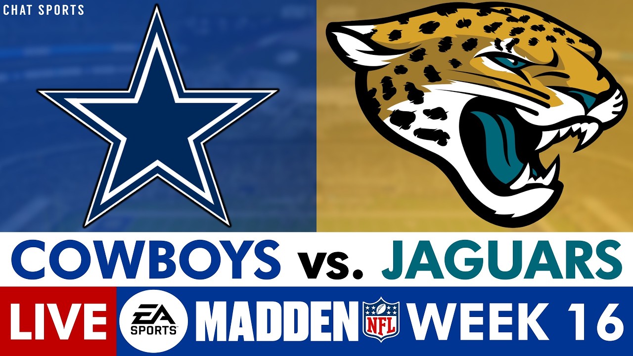 Cowboys Training Camp LIVE & Madden Sim Watch Party | NFL Week 16 vs. Jaguars (Madden 27 Rosters)