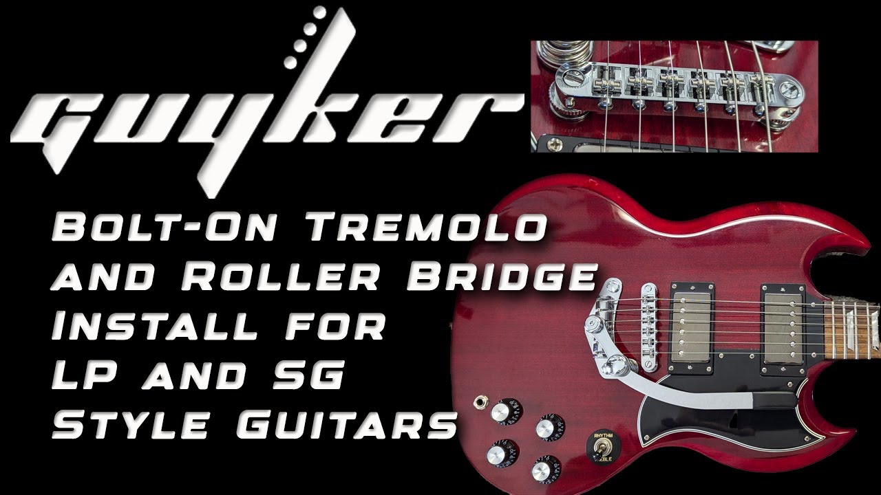 Самый простой мод тремоло для гитар Les Paul и SG от Guyker