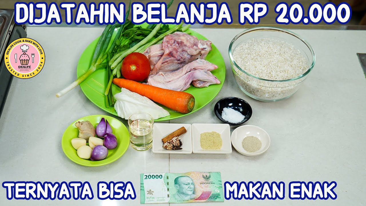 DIJATAHIN UANG BELANJA SEHARI RP 20.000 ?? TERNYATA BISA MAKAN SEENAK INI