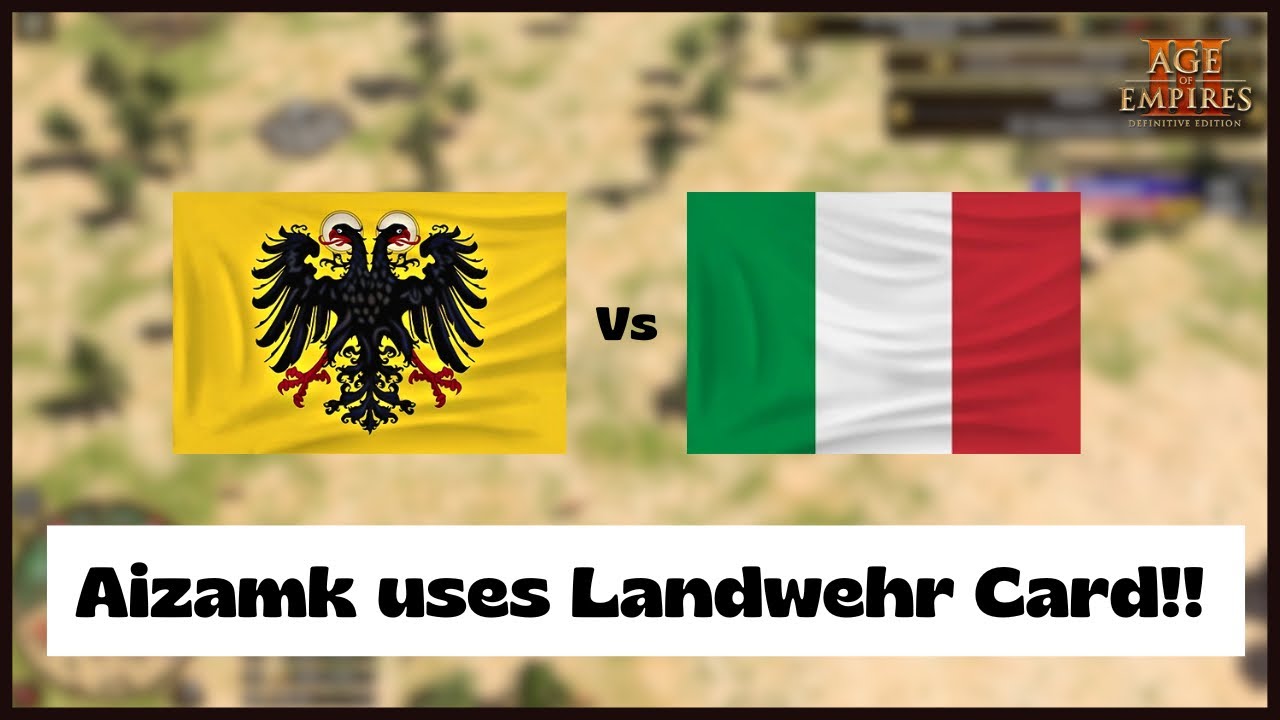 Age of Empires 3- Germany Vs Italy | Aizamk Vs Auke1 | Aoe3 DE | 1v1 Ranked Gameplay | 4K