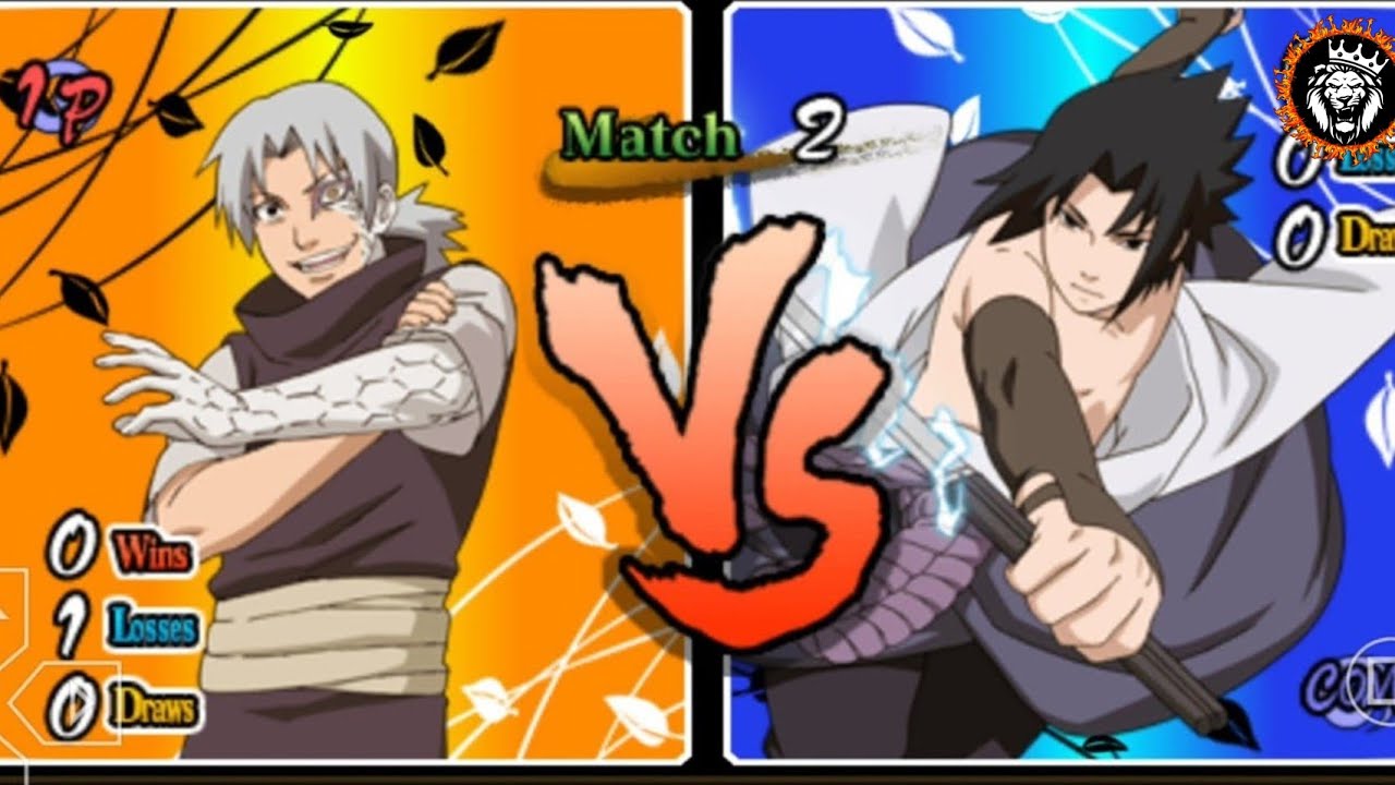 Kabuto vs Sasuke- Naruto shippuden ultimate ninja heros 3 full fight playthrough
