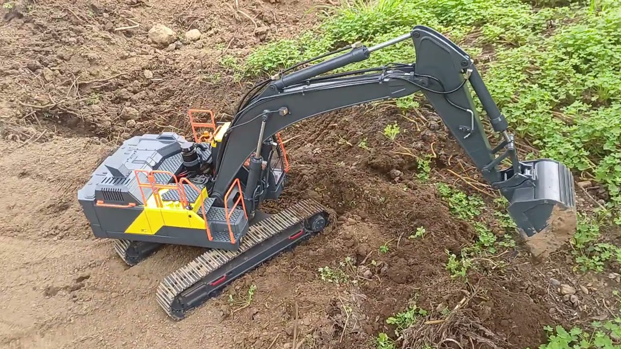 Rc VOLVO EC 400 rc 4WD 360L conversion diging hard