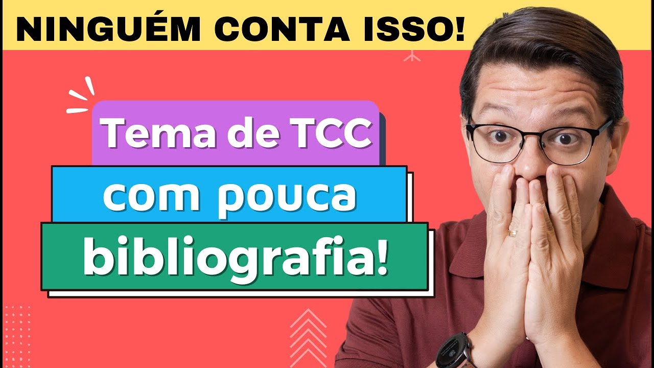 Tema de TCC com pouca bibliografia | Andr&eacute; Fontenelle