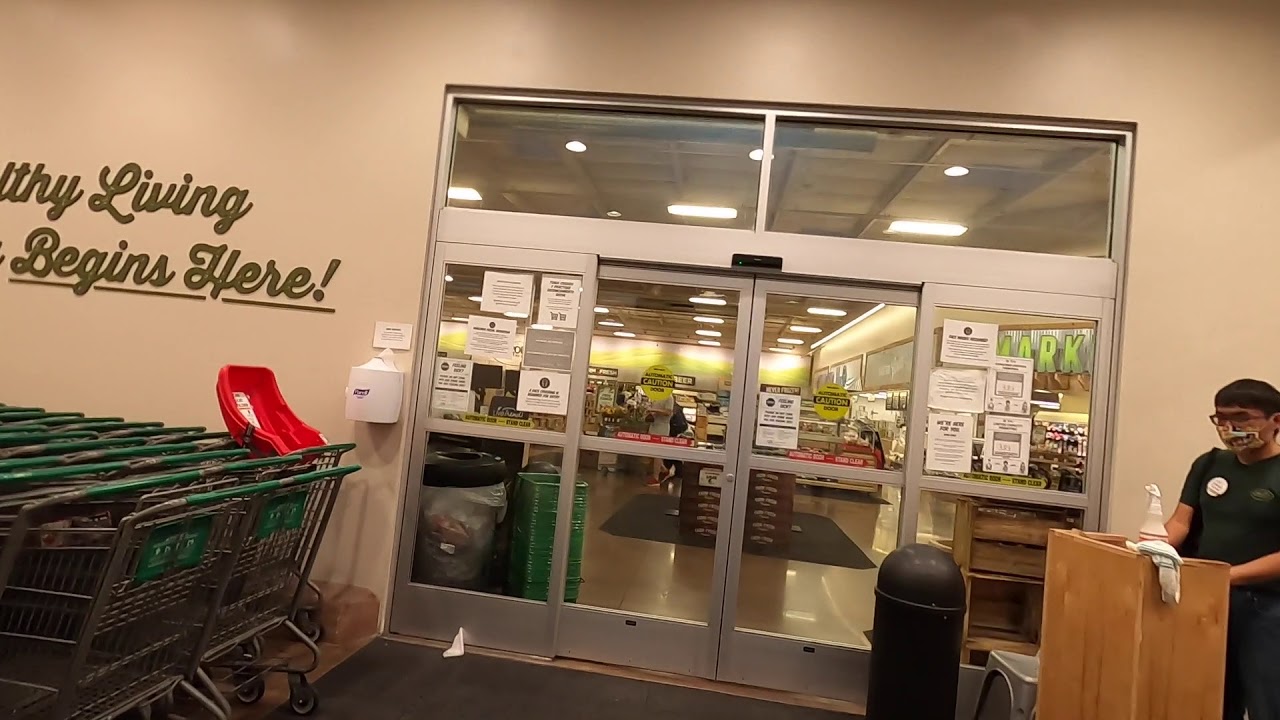 Sprouts always has a door mask guard Oct 14