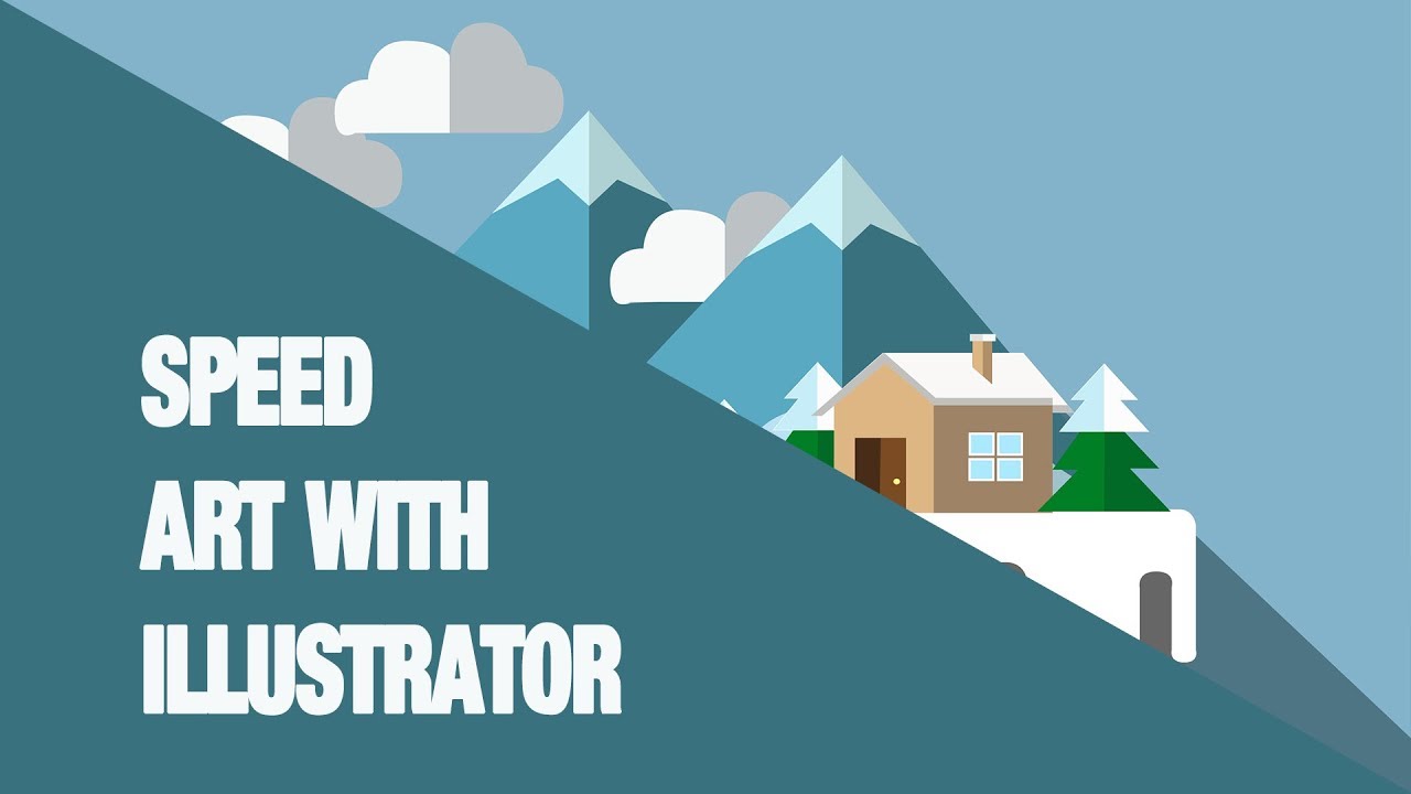 SPEED ART WINTER // ILLUSTRATOR