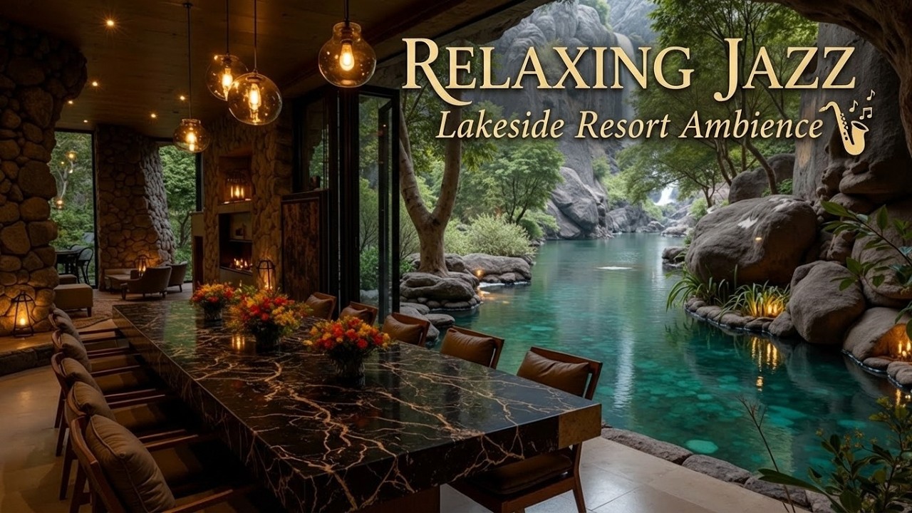 Relaxing Jazz in a Lakeside Resort Setting - Smooth Instrumental Jazz for Cozy Moments Now