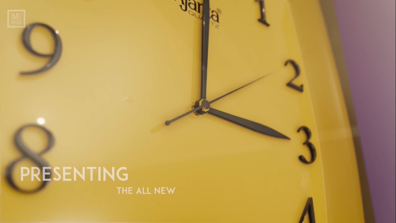 3D Wall Clock model Cinematic Video