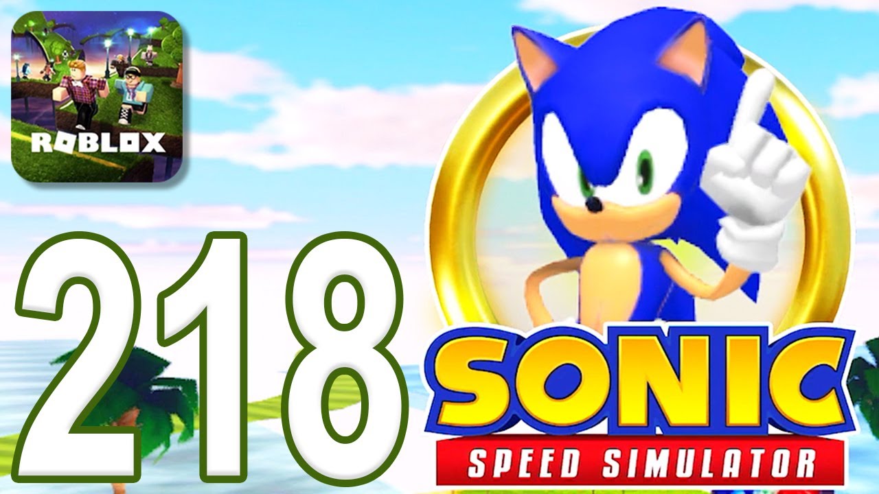 Roblox Mobile - Gameplay Walkthrough Part 218 - Sonic Speed Simulator (iOS, Android)
