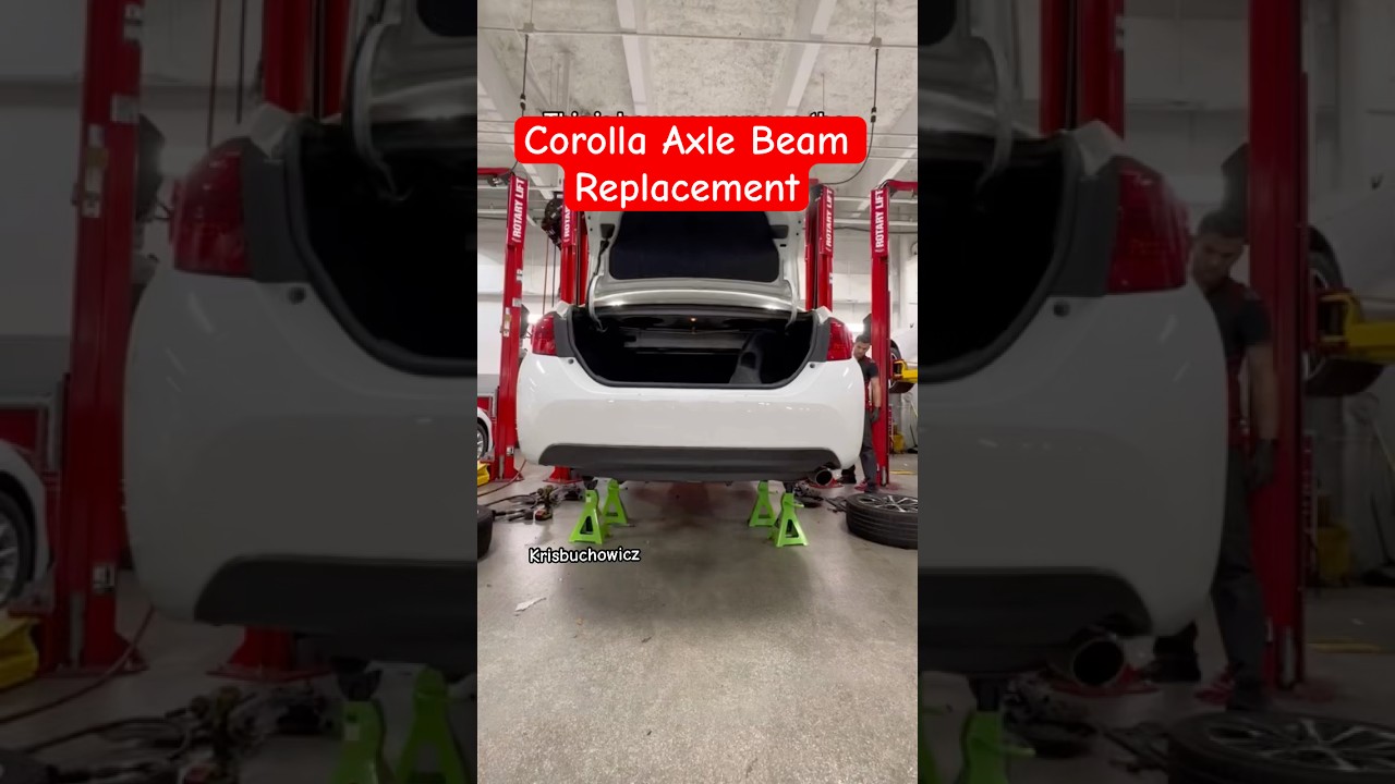 Toyota Corolla rear axle beam replacement