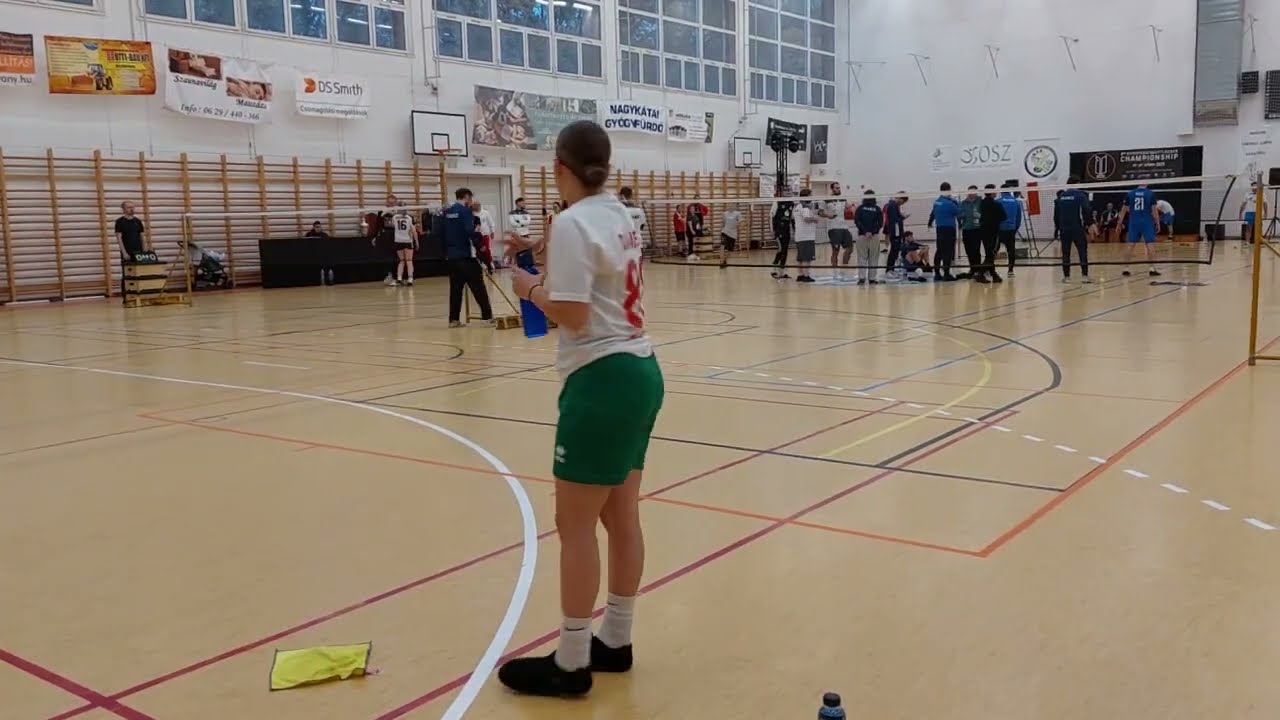 Lábtoll-labda, 8.Lábtoll EB., Női egyéni elődöntő: Magyarország 2. -Németország 1.