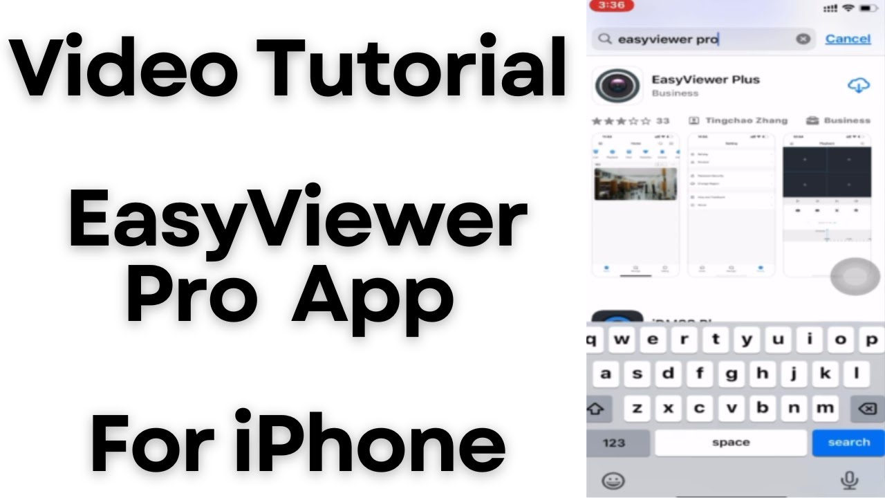 Как установить приложение EasyViewer Pro для iPhone и настроить его для мониторинга?