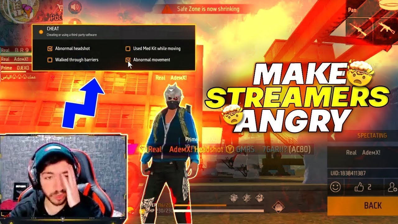 DOMINATING The Streamer On His Stream...!! 😈⚔️  || Garena Free Fire