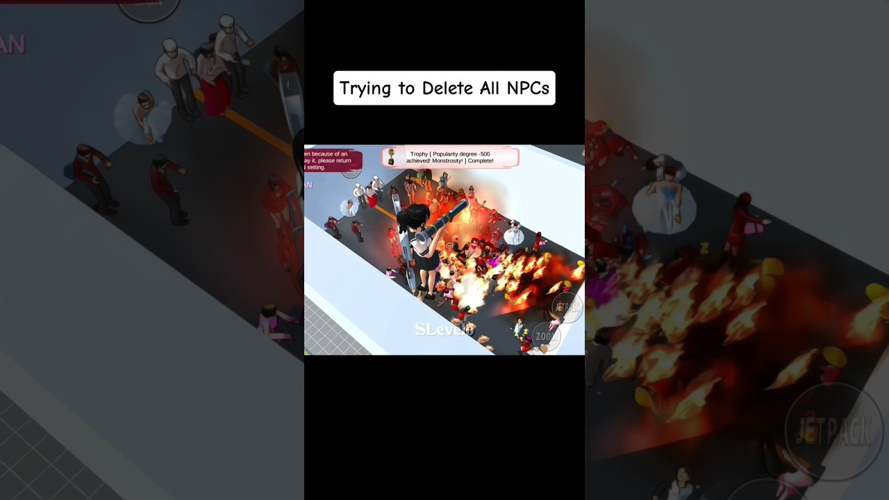 Killing all NPCs in sakura school simulator #shorts #sakuraschoolsimulator #viral