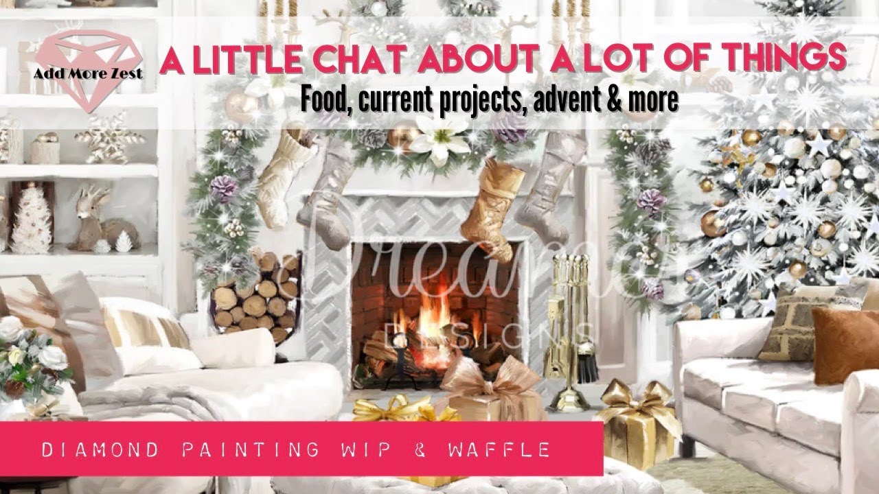 White Christmas WIP & Waffle | Dreamer Designs Diamond Painting