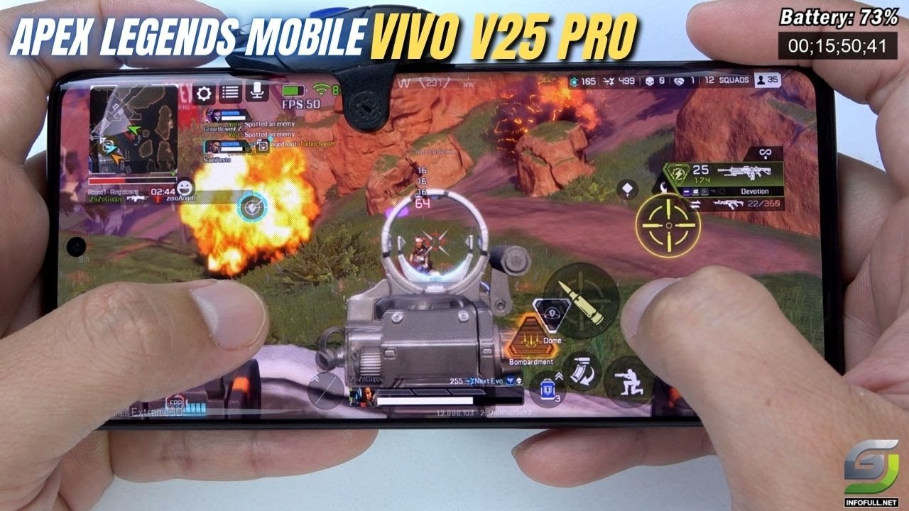 Vivo V25 Pro test game Apex Legends Mobile APM | Dimensity 1300