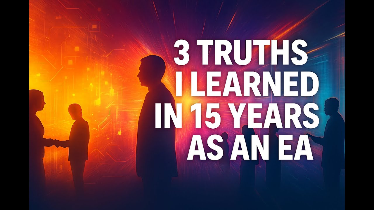 Three truths that I learnt in 15 years as Enterprise Architect
