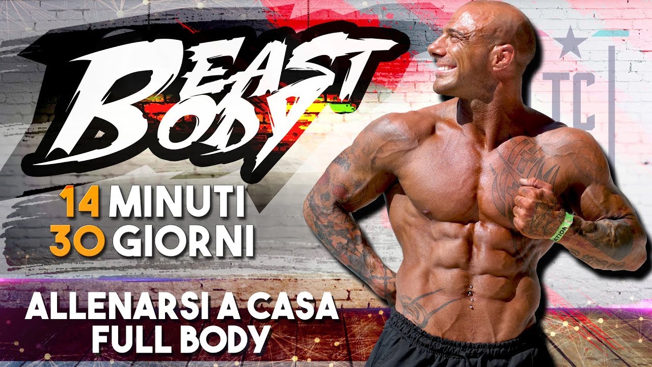 ALLENARSI A CASA 14 minuti per 30 giorni ▪ BEAST BODY programma Total Body