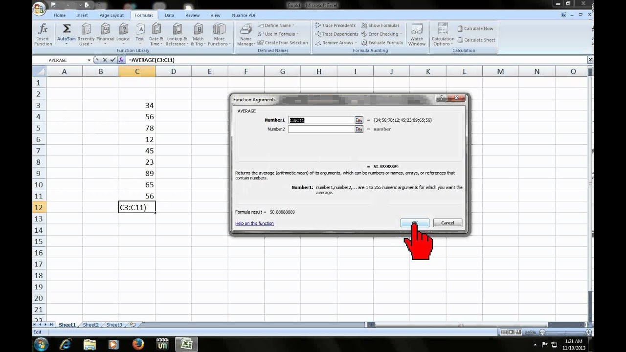 How to calculate mean and standard deviation in Excel
