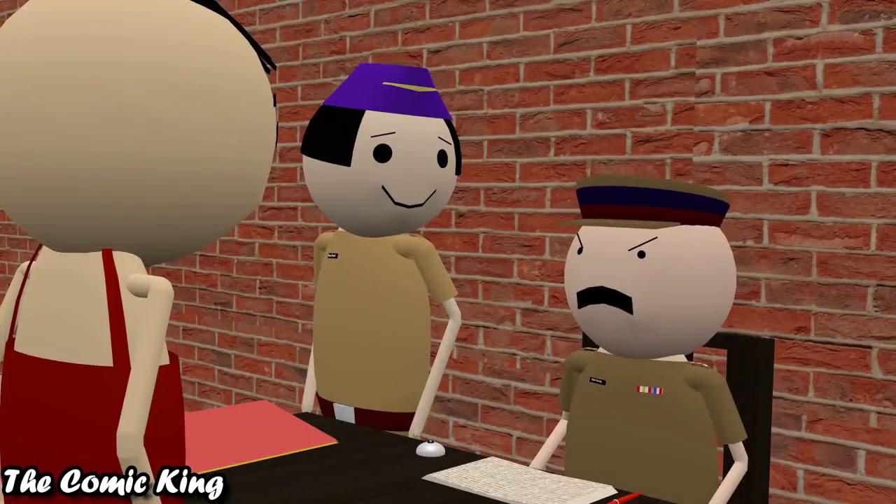 A polis wala comede maik jook