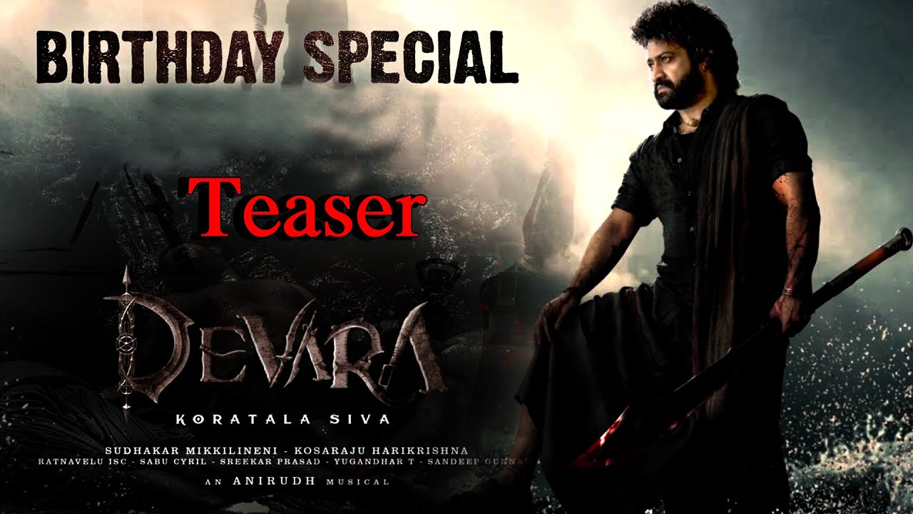 #NTR30 Movie Teaser | Jr NTR, Janhvi Kapoor | Saif Ali Khan | Koratala Siva | Anirudh |#devara #ntr