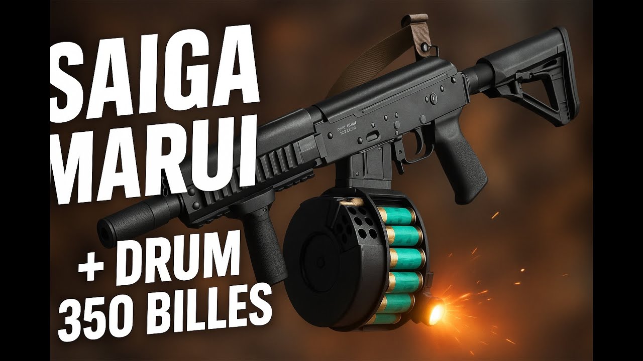 Custom Saiga 12 + DRUM 350 BILLES ! /NEW AGENCY