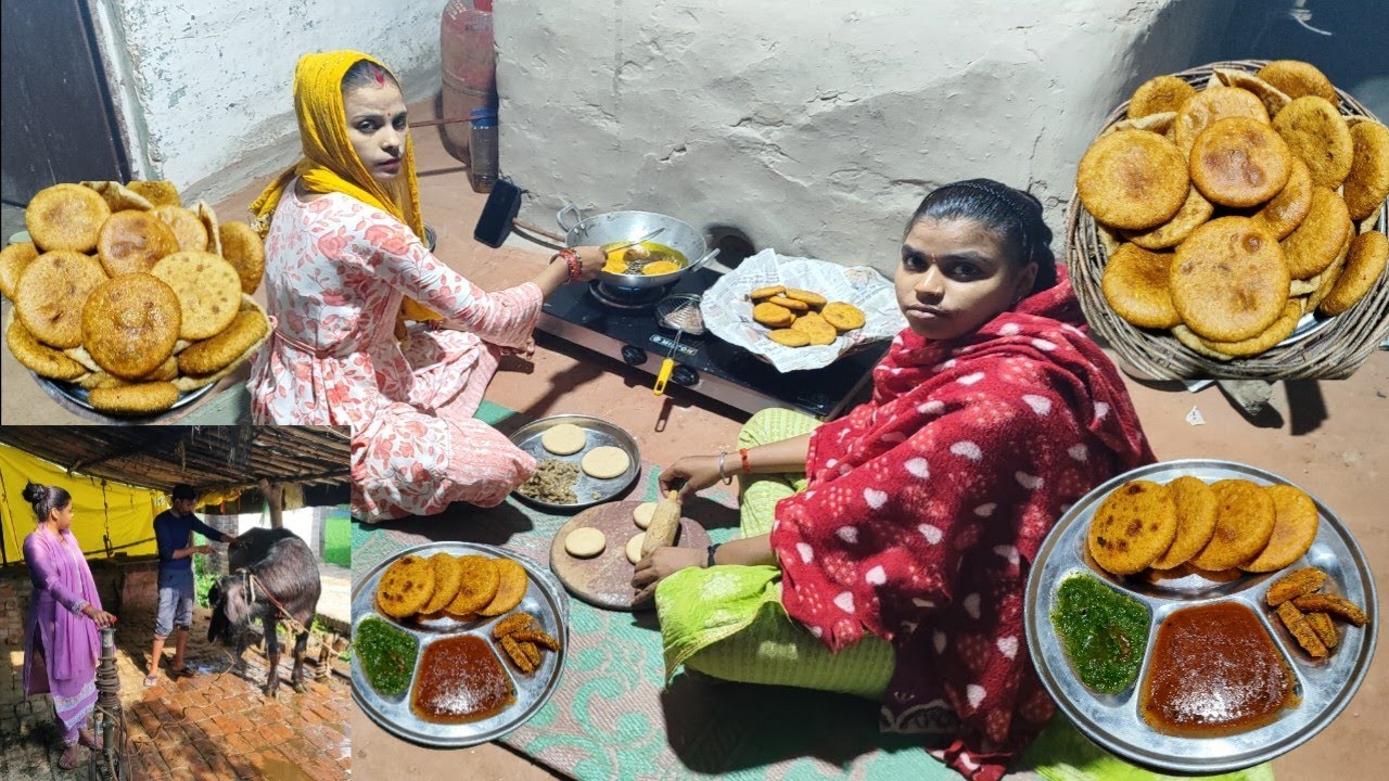 💁‍♀️नंद और भाभी ने मिलकर बनाया आलू की चटपटी कचोड़ी 🥞    😍Laddu Gopal ke Liye Banai New Dress 👘ll 