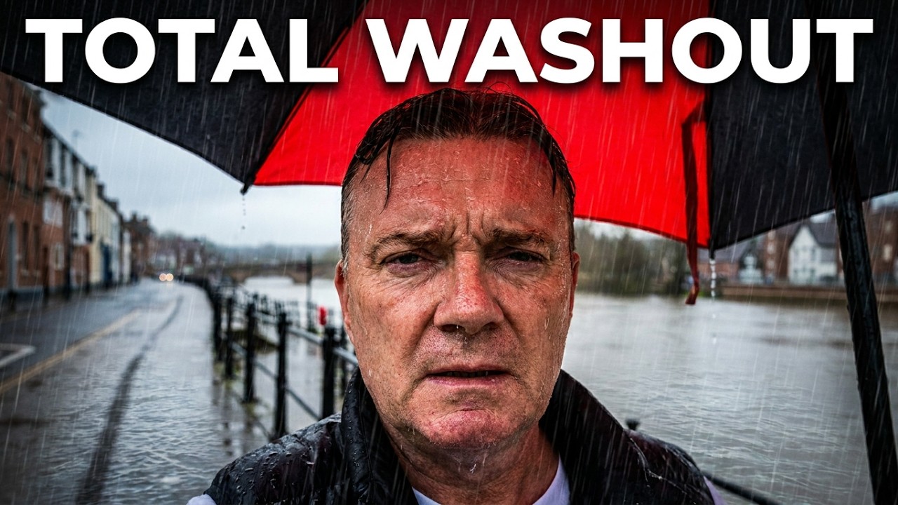 Bewdley, raining cats and dogs Saturday the Seventh February 2026 Worcestershire England