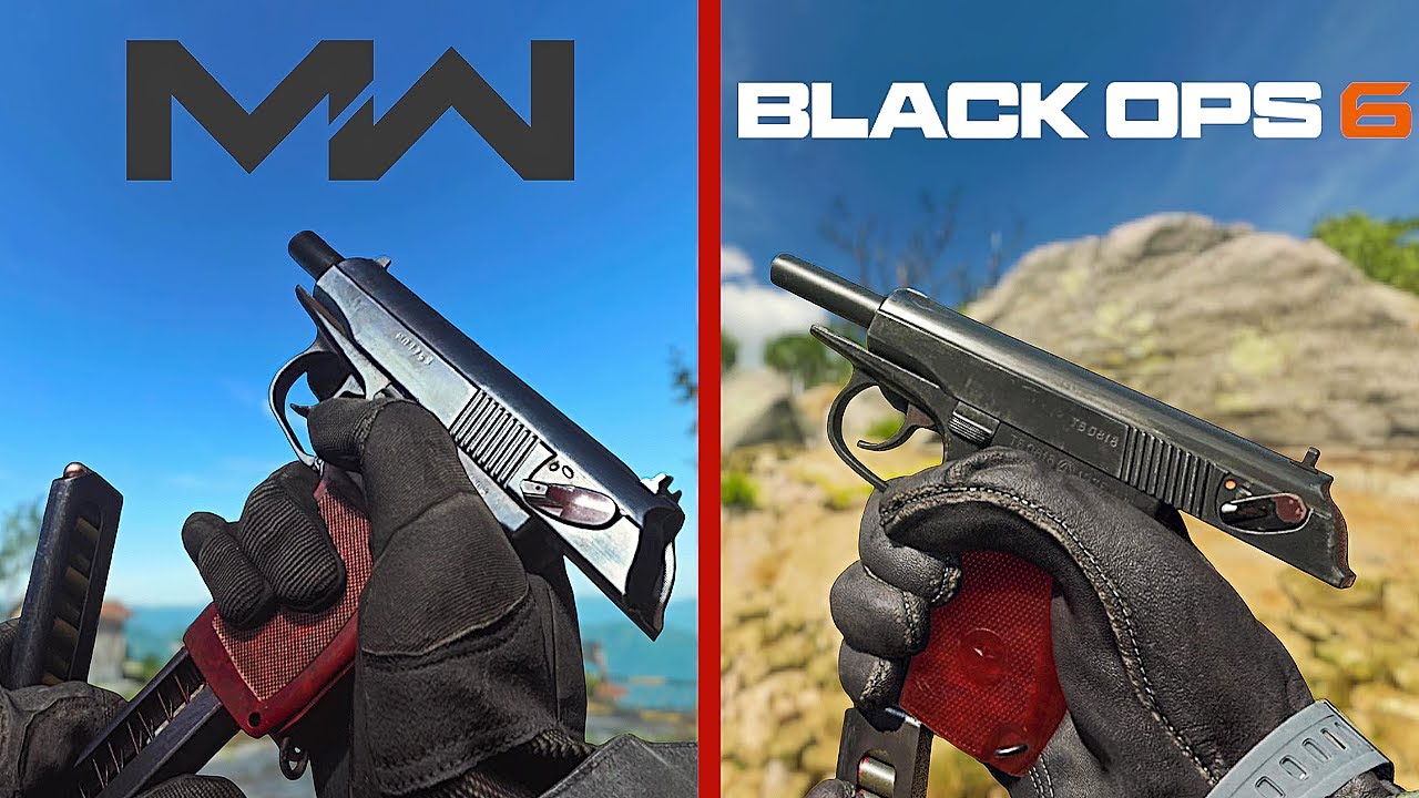 Call Of Duty : Black Ops 6 vs Call Of Duty : Modern Warfare 2019 - Weapons Reload Animations