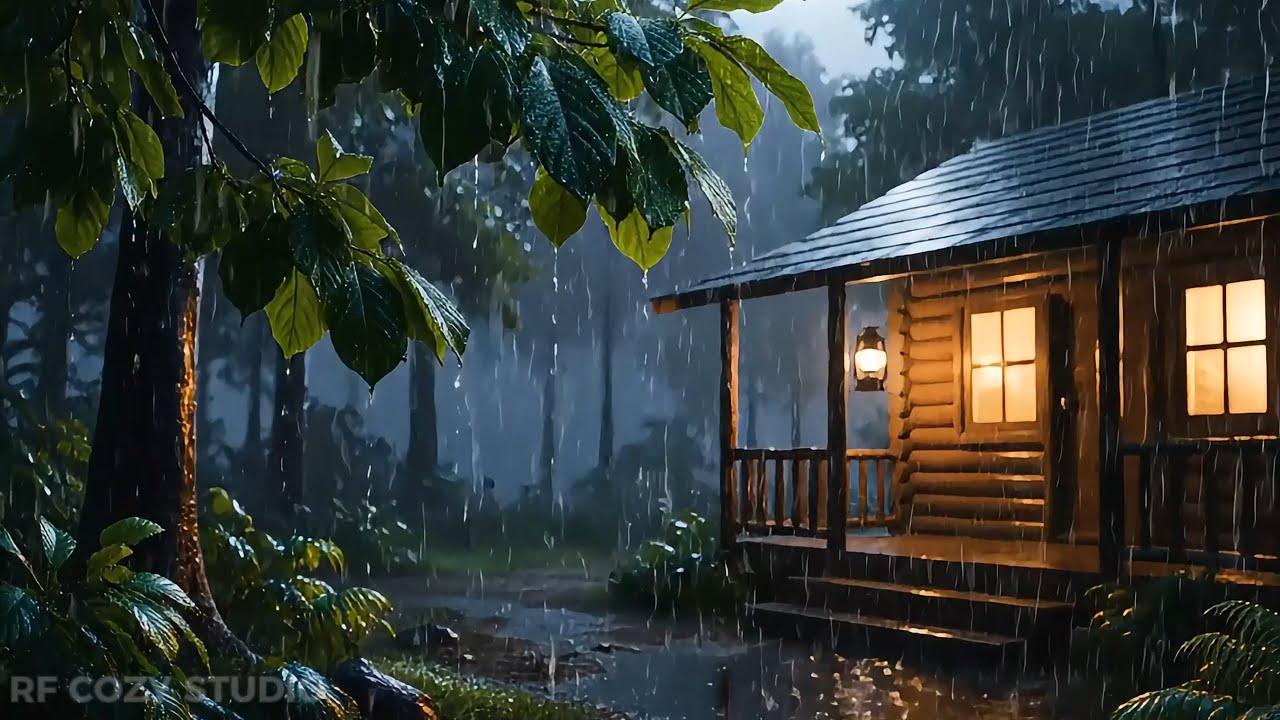 🌃 Peaceful Night Rain Sounds | Gentle Rain Ambience for Deep Rest, Focus, and Inner Calm 🎶