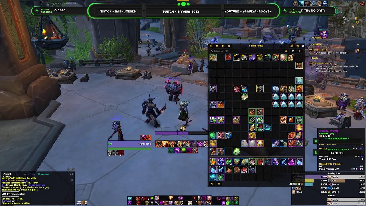 Demon Warlock, M+, Delve and dailies
