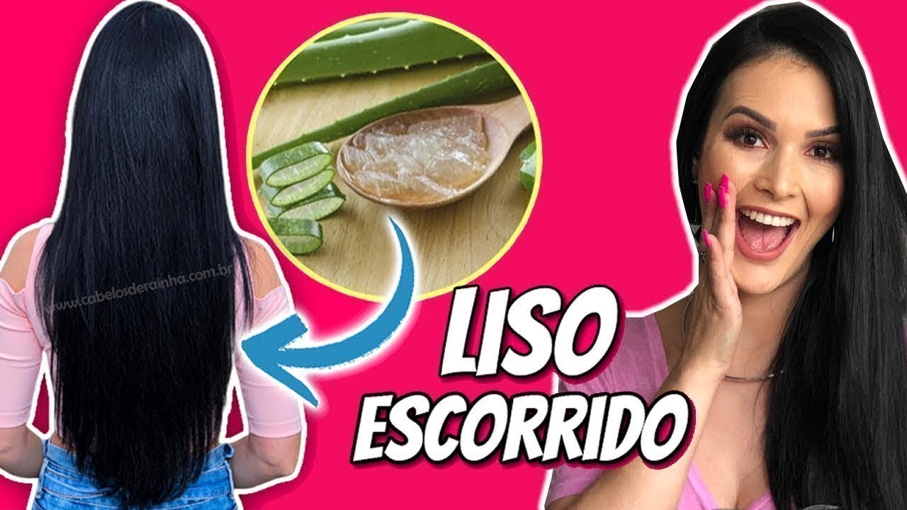 O liso Natural que você sempre sonhou 😱 ALISAMENTO CASEIRO COM BABOSA e AÇÚCAR (Alisa na Hora)