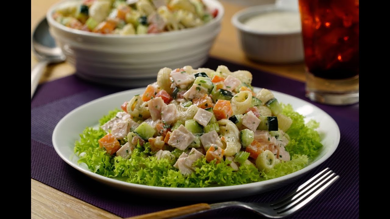 Ensalada Ranch con Pechuga de Pavo | Cómo hacer una ENSALADA deliciosa cremosita