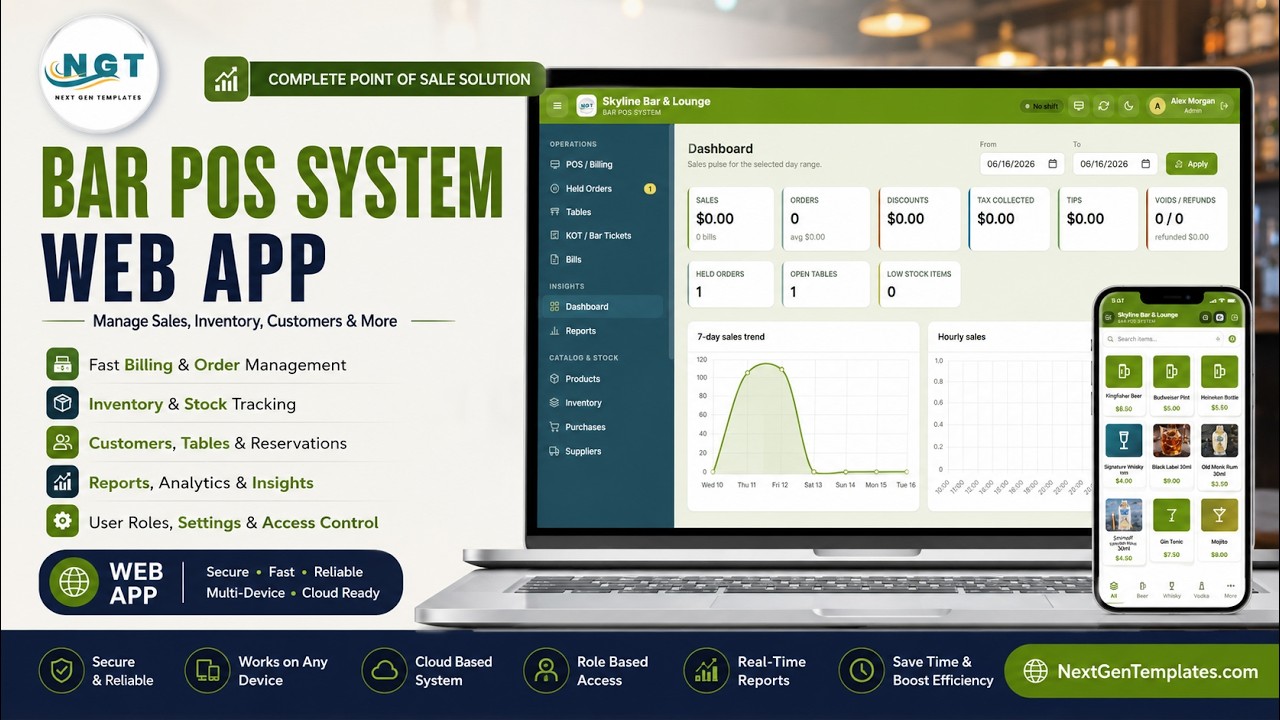 Bar POS System Web App