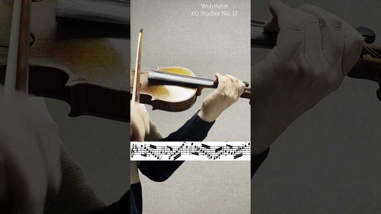 Wohlfahrt 60 Studies No.17 볼파르트 ヴォールファールト 17번 沃尔法特 #violin