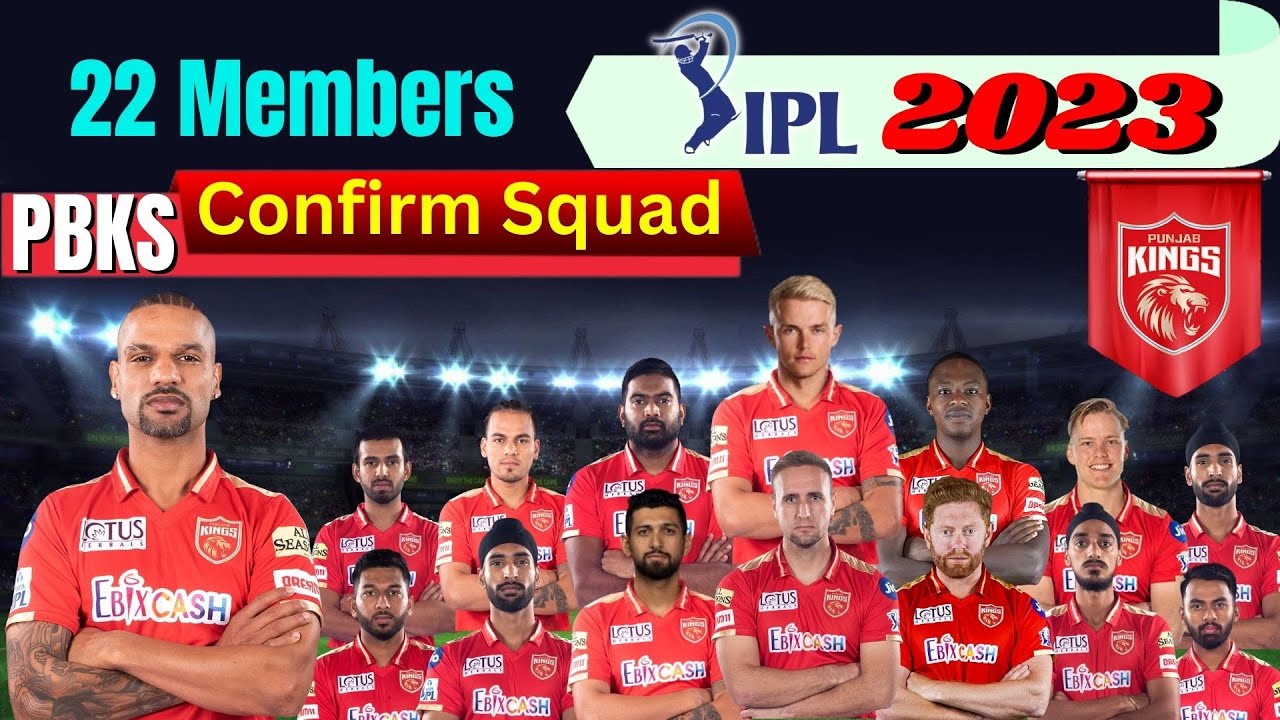 IPL 2023 | Punjab Kings  Full & Final Squad | PBKS Team  all players list in #IPL_2023 |