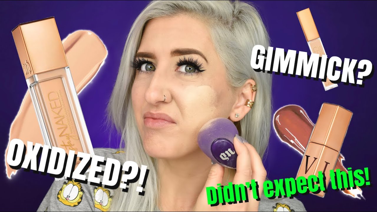 URBAN DECAY STAY NAKED REVIEW Foundation, Concealer, Sponge, & Lip Chemistry!