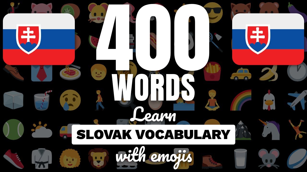Learn Slovak vocabulary with emojis and example sentences! Basic nouns & adjectives