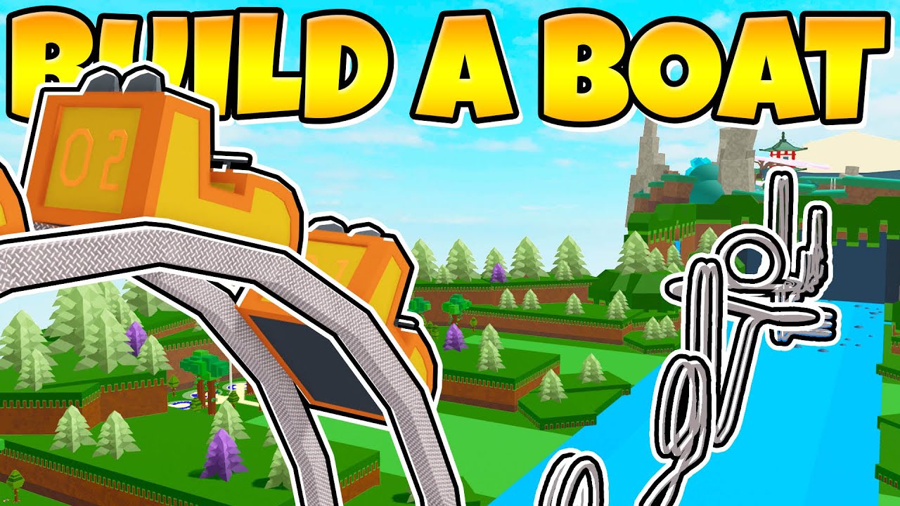 I built a rollercoaster to the end In Build a Boat!