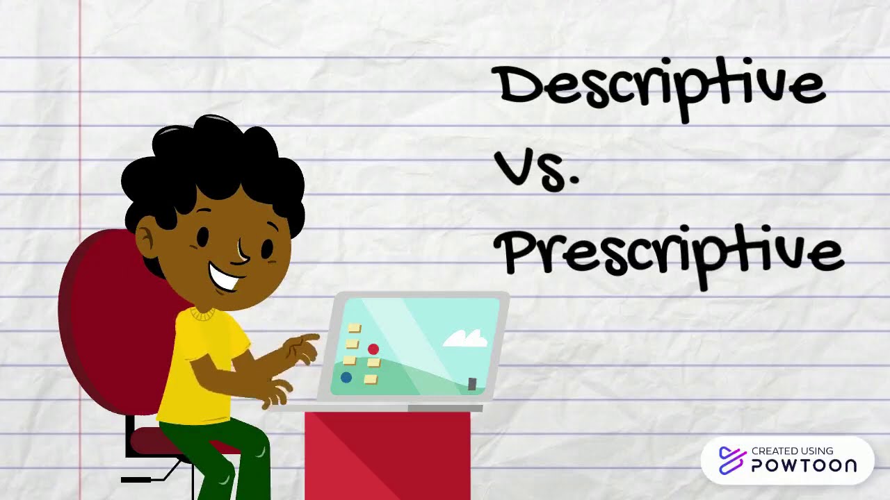 Descriptive Vs Prescriptive | Definition | Explanation | Examples | Linguistics